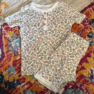 Easy Peasy Floral Kids Pajama Set - 5T